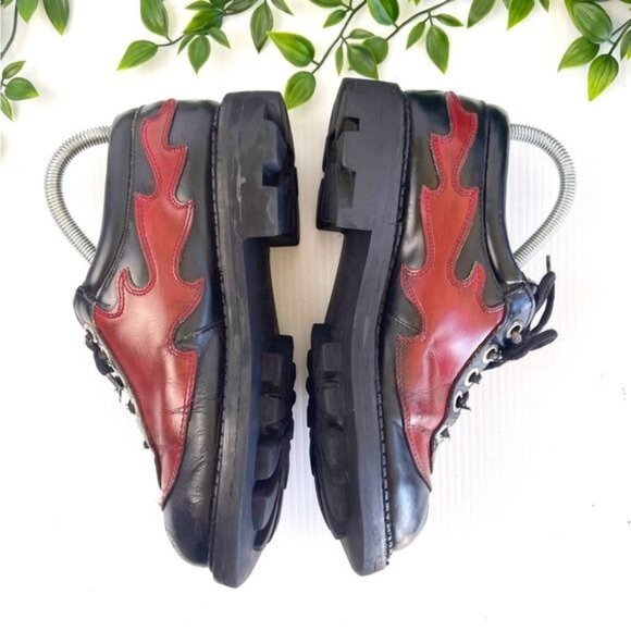 JOHN FLUEVOG 7TH HEAVEN FLAME FLAMING DERBY LACE-UP - Picture 5 of 10